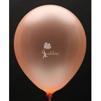 Neon Orange Crystal Plain Balloon